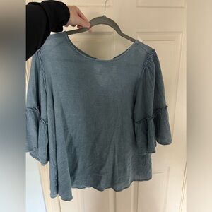 Denim wash blue blouse by Altar’d State